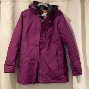 Columbia Omni-Tech winter coat. Size Large. Fuchsia color